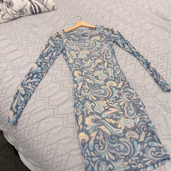 Long Sleeve Mesh Mini Dress 💙 - Picture 14 of 16